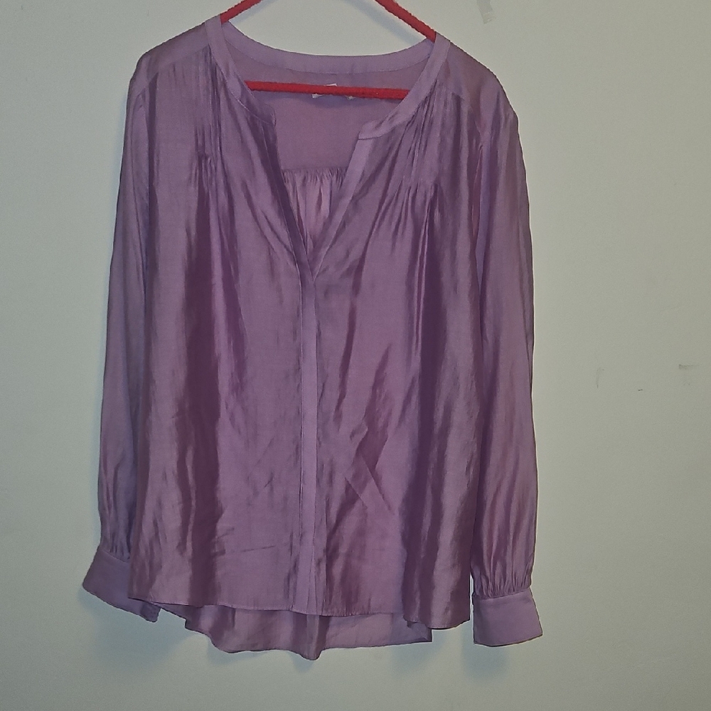 Chico's Tencel Purple Blouse - Size 3